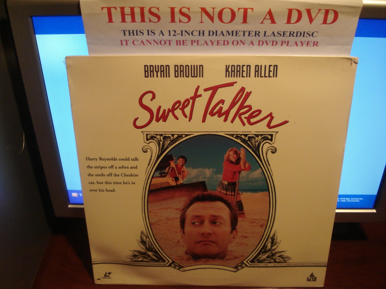 Laserdisc SWEET TALKER 1991 Bryan Brown FS SEALED UNOPENED LD