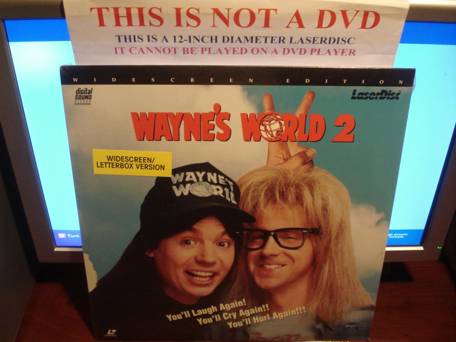 Laserdisc WAYNE'S WORLD 2 1993 Mike Myers Lot#3 LTBX SEALED UNOPENED LD