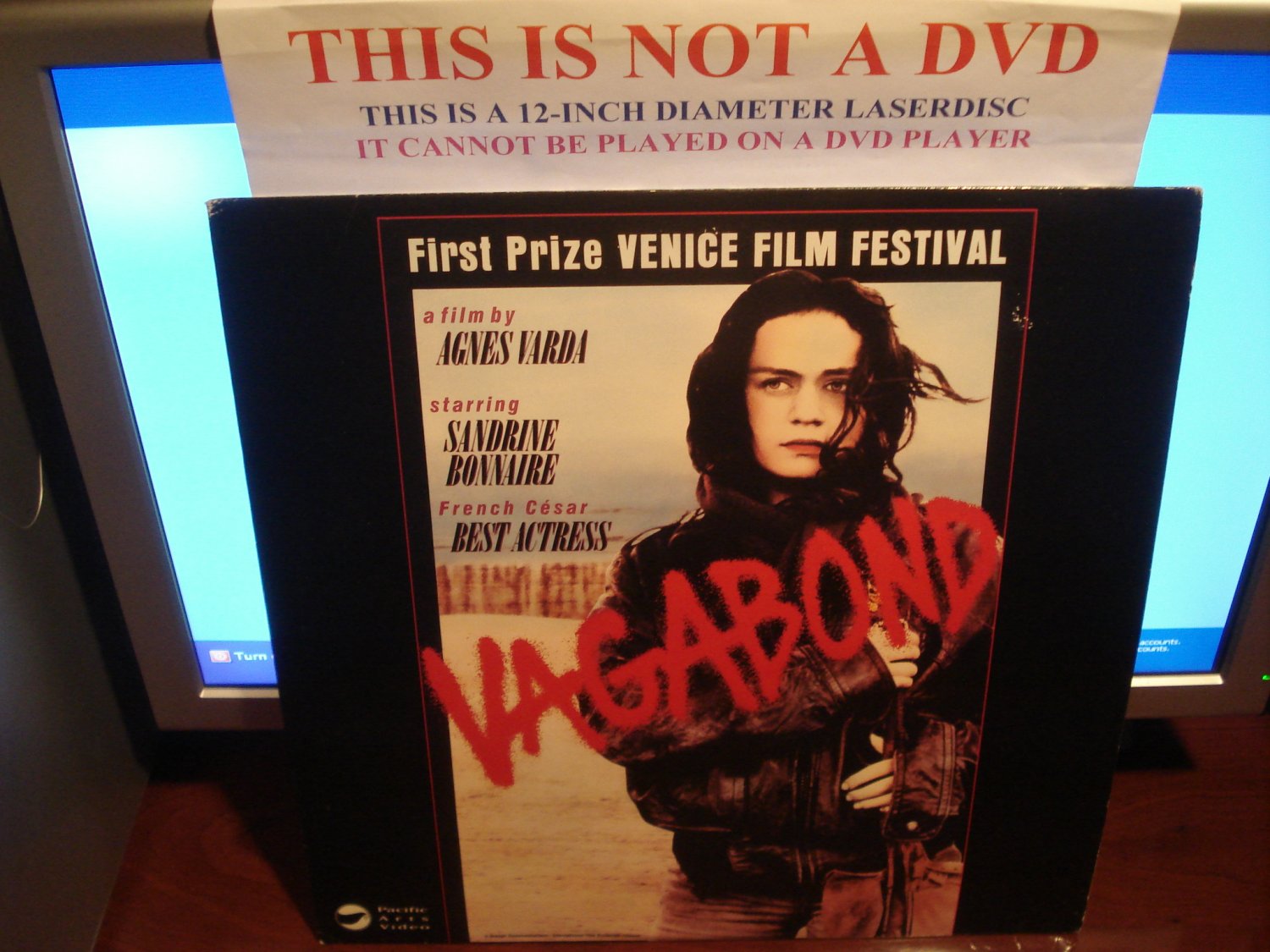 Laserdisc VAGABOND 1985 Sandrine Bonnaire French w/English Subtitles FS LD