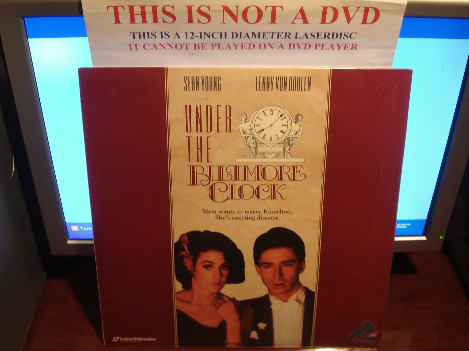 Laserdisc UNDER THE BILTMORE CLOCK 1985 Sean Young FS LD