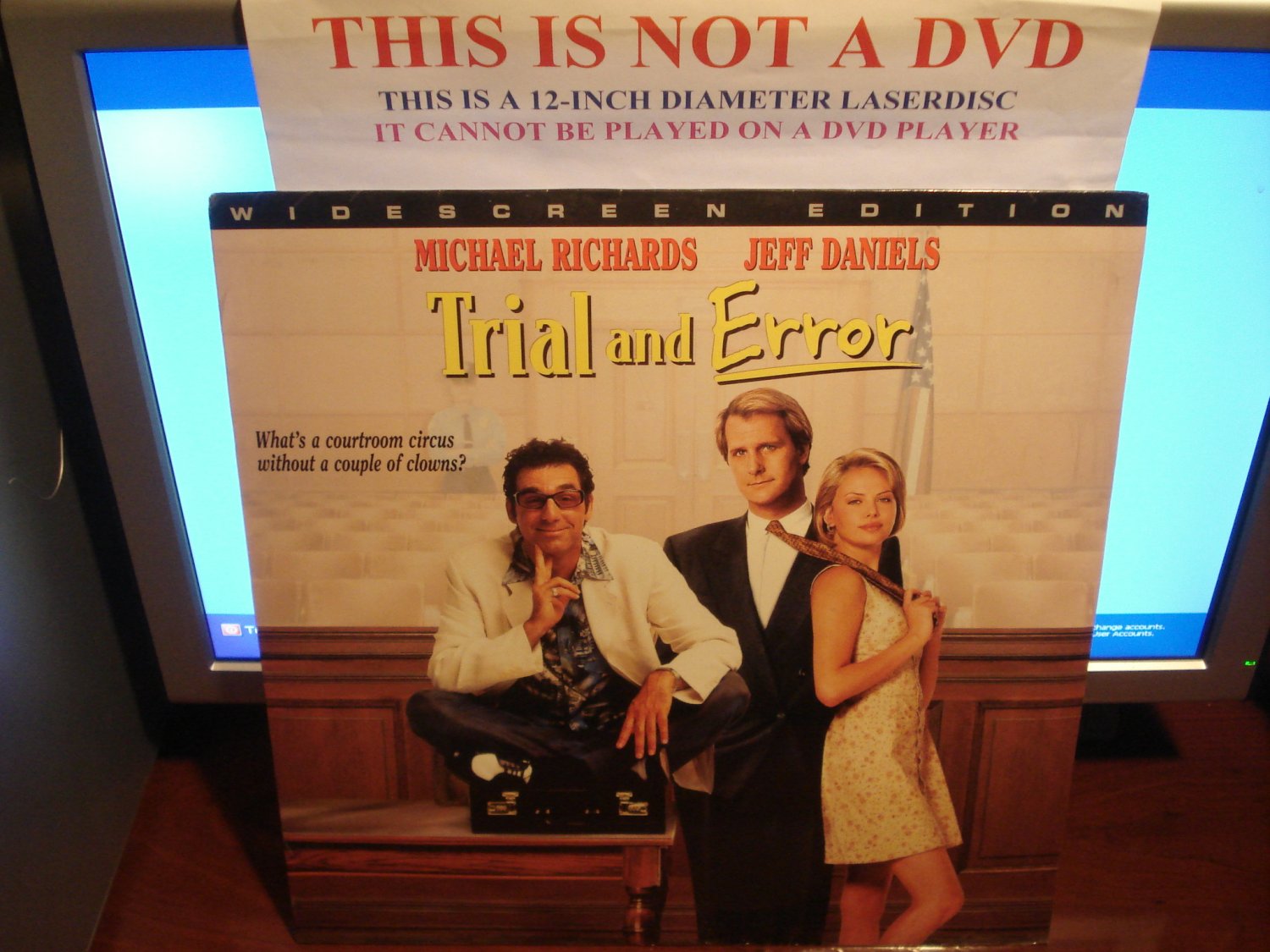 Laserdisc TRIAL AND ERROR 1997 Michael Richards Lot#2 LTBX SEALED UNOPENED LD