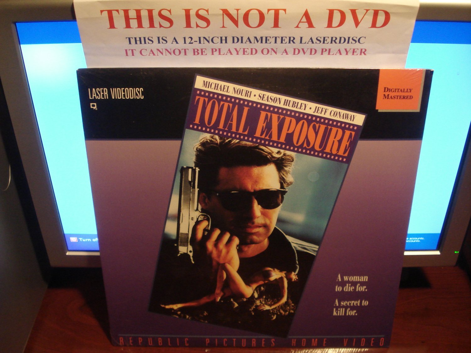 Laserdisc TOTAL EXPOSURE 1990 Michael Nouri FS SEALED UNOPENED LD