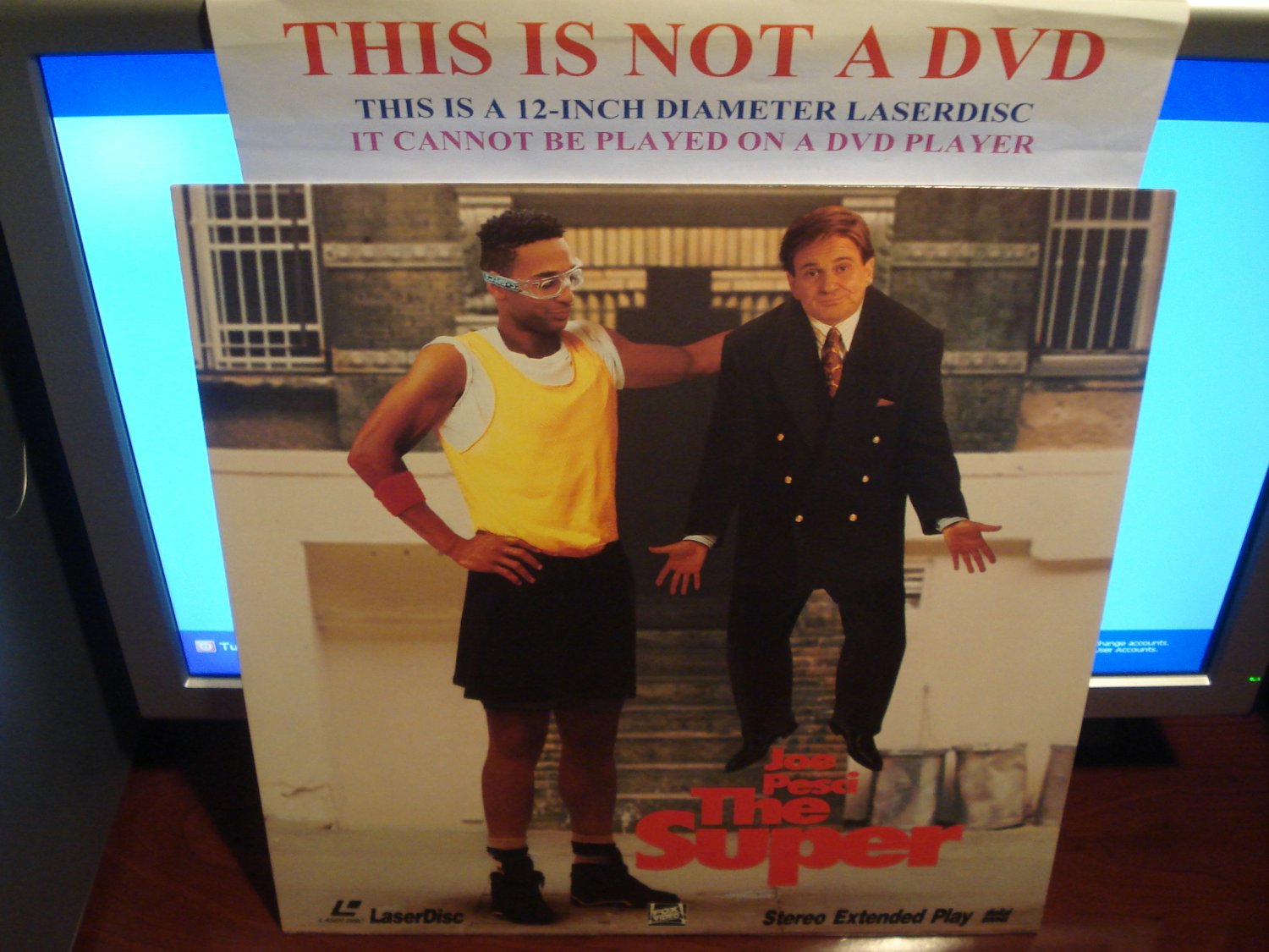 Laserdisc THE SUPER 1991 Joe Pesci Vincent Gardenia FS Comedy LD