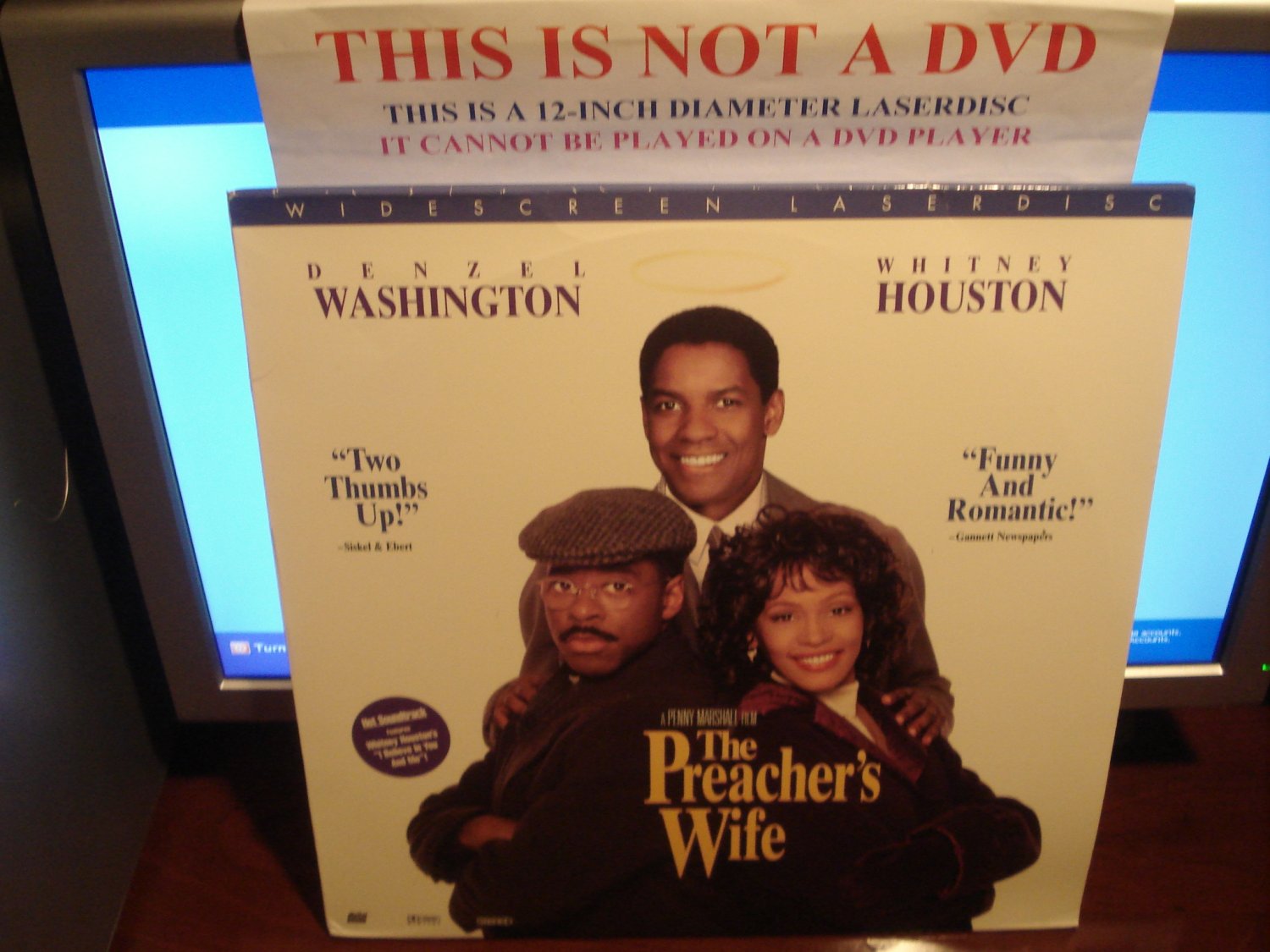 Laserdisc THE PREACHER'S WIFE 1996 Whitney Houston Denzel Washington Lot#3 LTBX AC-3 LD
