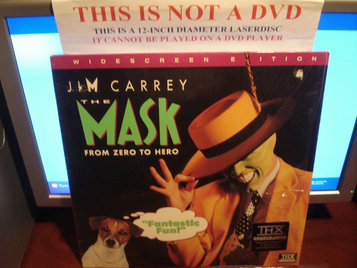 Laserdisc THE MASK 1994 Jim Carey Lot#2 LTBX THX LD