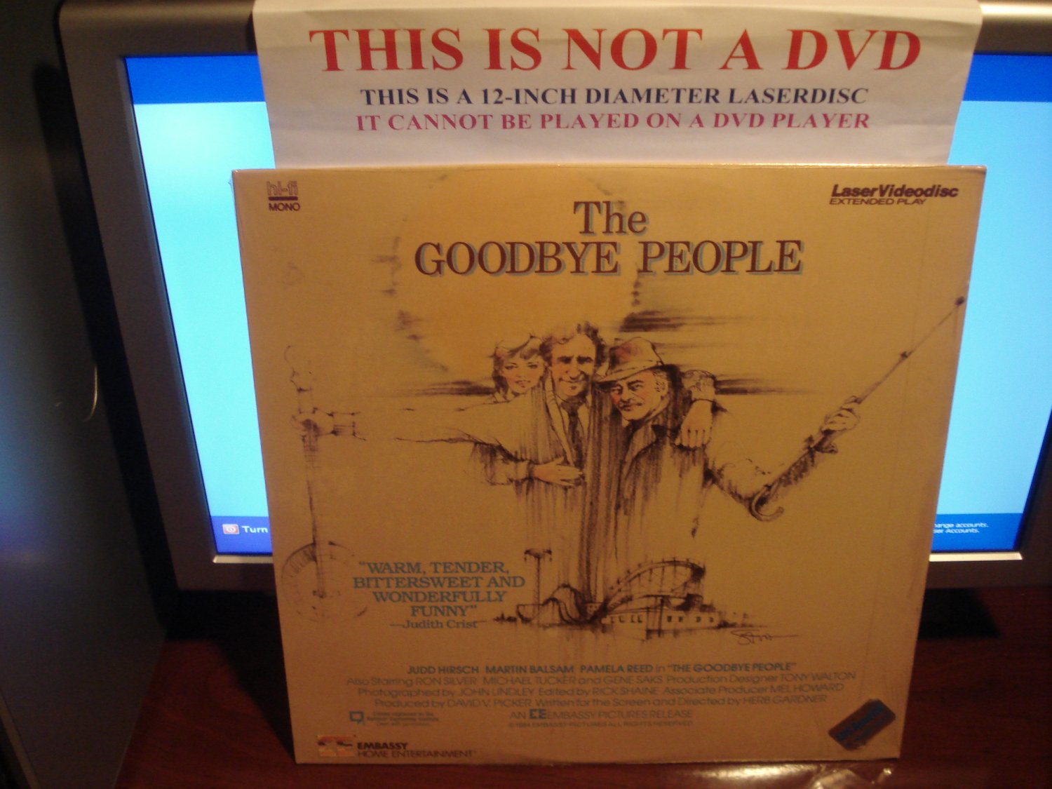 Laserdisc THE GOODBYE PEOPLE 1984 Judd Hirsch FS SEALED UNOPENED LD