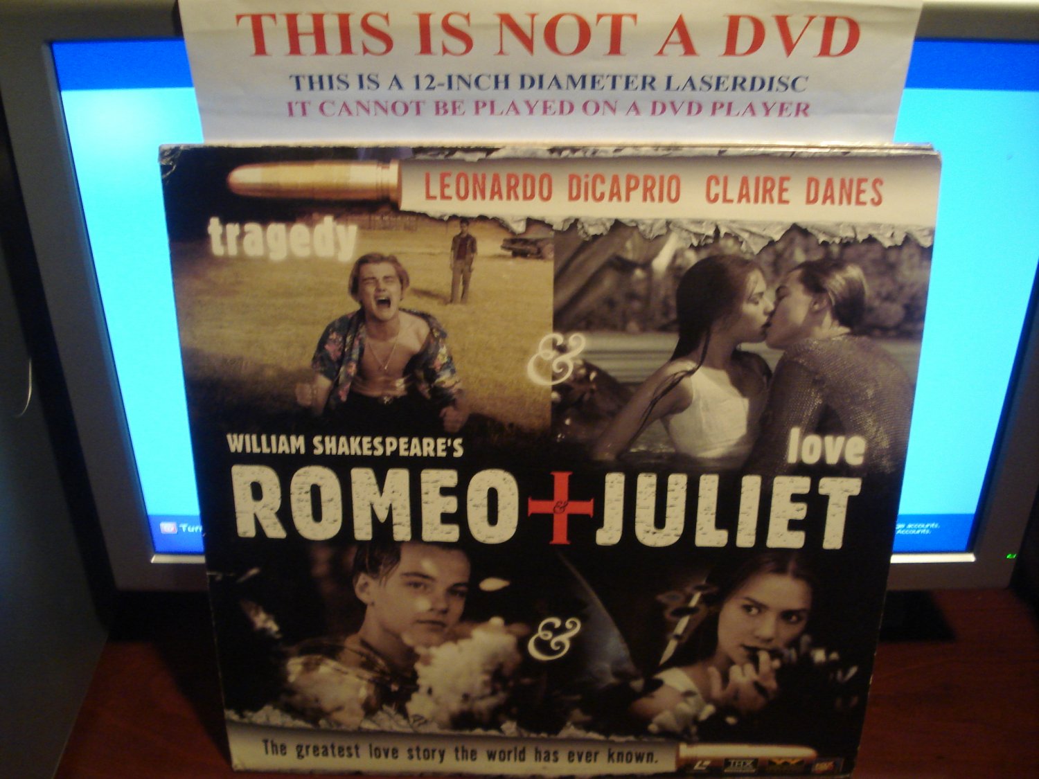Laserdisc ROMEO & JULIET 1996 Leonardo DiCaprio Lot#1 LTBX THX AC-3 LD