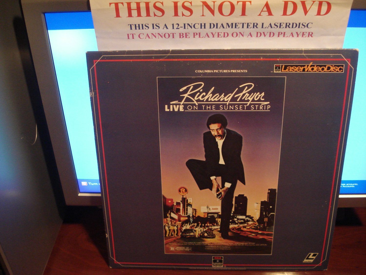 Laserdisc RICHARD PRYOR LIVE ON THE SUNSET STRIP 1982 Lot#2 FS Stand Up Comedy LD