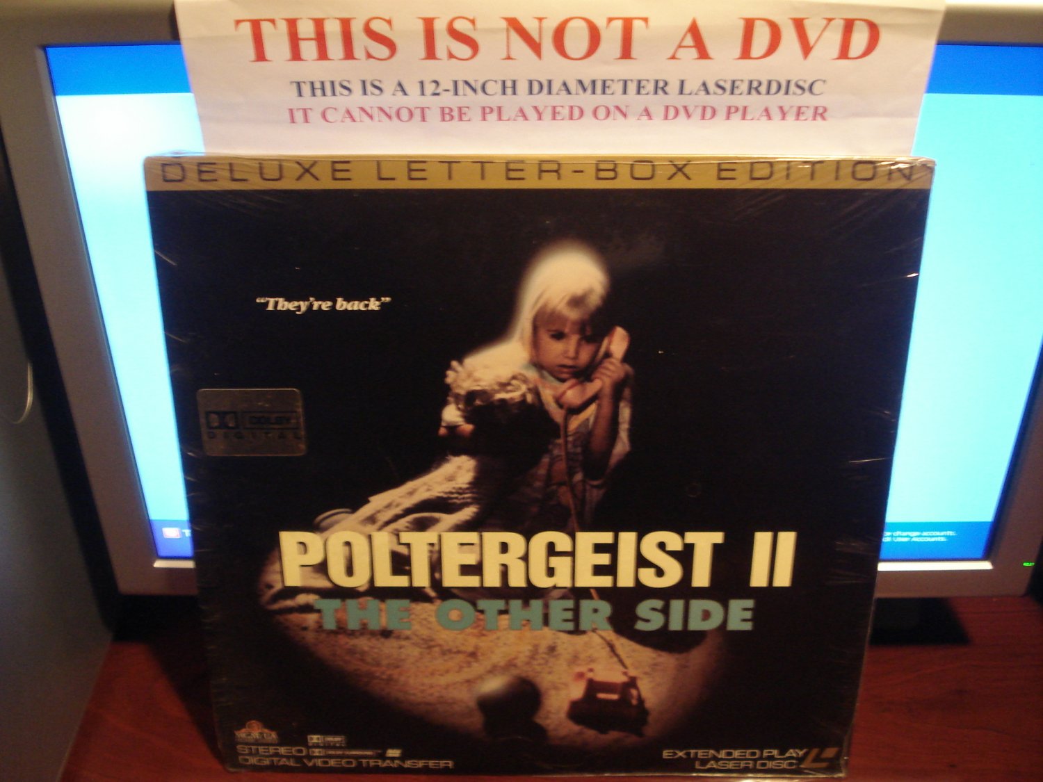 Laserdisc POLTERGEIST II: THE OTHER SIDE 1986 Jobeth Williams DLX LTBX Horror LD