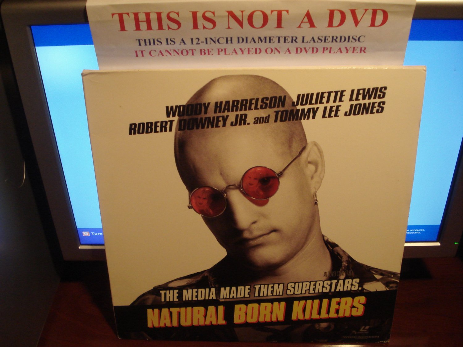 Laserdisc NATURAL BORN KILLERS 1994 Woody Harrelson Lot#3 LTBX LD