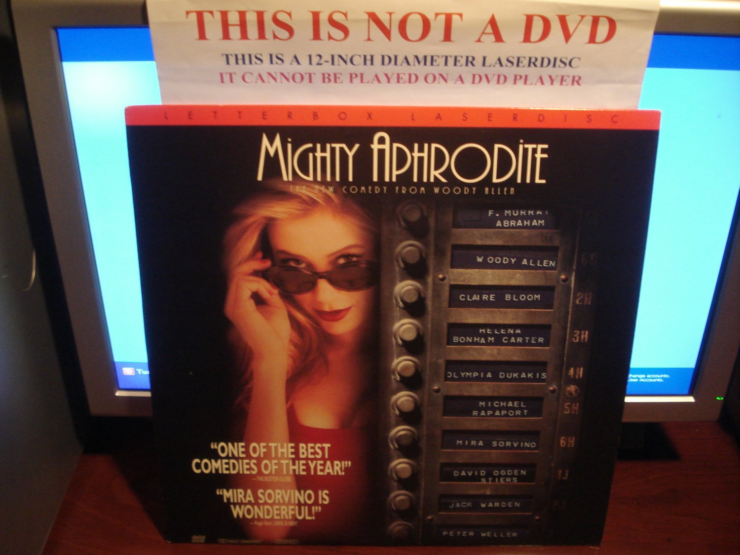 Laserdisc MIGHTY APHRODITE 1996 Mira Sorvino LTBX LD