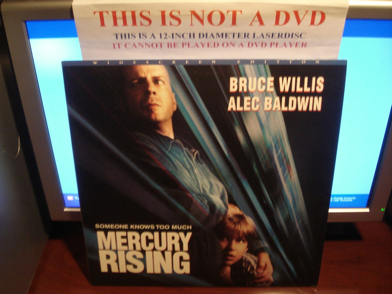 Laserdisc MERCURY RISING 1998 Bruce Willis Alec Baldwin LTBX Rare LD
