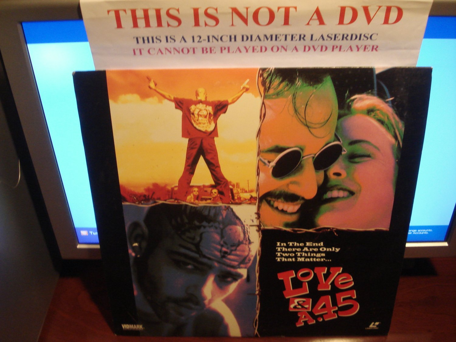 Laserdisc LOVE & A.45 1994 Johnny Cash Gil Bellows FS Rare LD