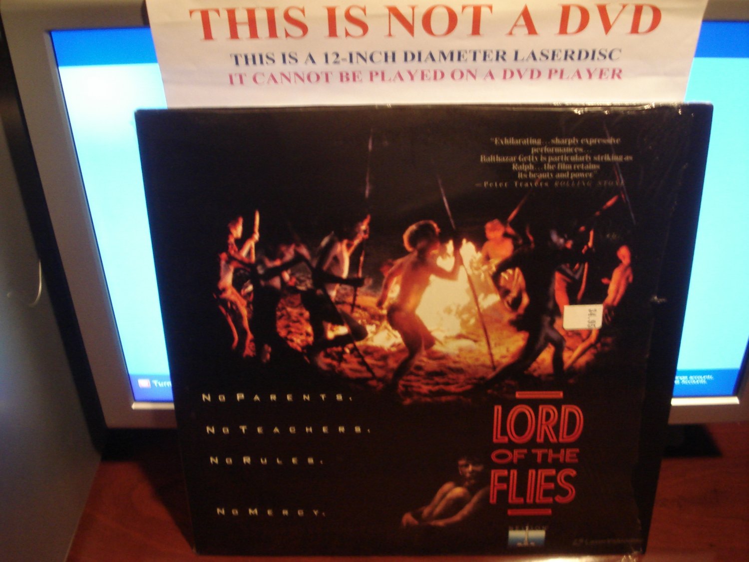 Laserdisc LORD OF THE FLIES 1990 Balthazar Getty Lot#2 FS LD