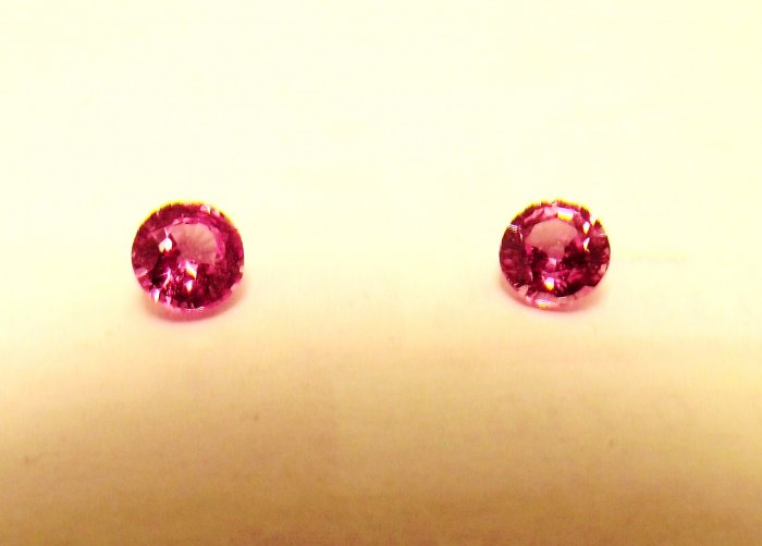 Pink Sapphires (Pair) 1.50 Ct. Natural
