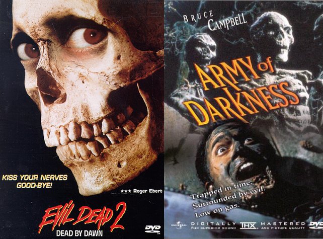 Evil Dead 2 And Army of Darkness Dvds