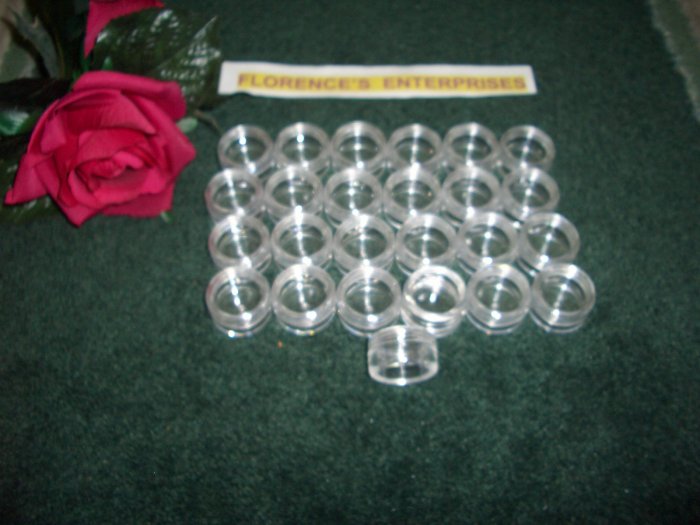 LOT OF 25 CLEAR COSMETIC JAR - 5 GRAM PLUS *** FREE LABELS ***