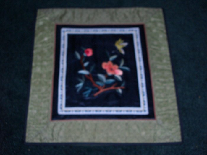 Square Tapestry with butterfly & flowers *** FREE SHIPPING ***