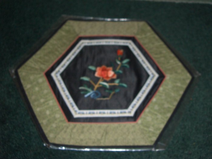 HEXAGON Tapestry with FLOWERS *** FREE SHIPPING ***