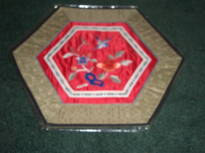 HEXAGON Tapestry with BIRD & FLOWERS *** FREE SHIPPING ***