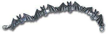 Alchemy Gothic Pewter Bat Chain Bracelet