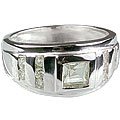 MTristaN Mens Champion Ring White Topaz