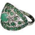 MTristaN Blossom Ring Emerald