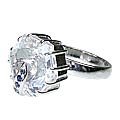 MTristaN Waterfall Ring Crystal and Sapphire