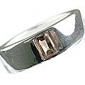 MTristaN Mens Hope Ring Smoky Quartz