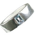 MTristaN Mens Hope Ring Blue Topaz