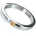 MTristaN Mens Stack Ring Citrine