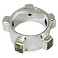 MTristaN Mens Cuff Ring Peridot