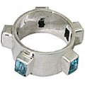 MTristaN Mens Cuff Ring Blue Topaz