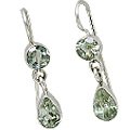 MTristaN Drop Earrings Green Amethyst
