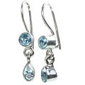 MTristaN Drop Earrings Blue Topaz