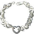 M. Tristan heart bracelet pure Sterling Silver