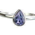 MTristaN Drop Ring Water Sapphire