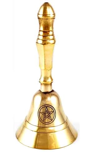 Brass Pentagram Altar Bell