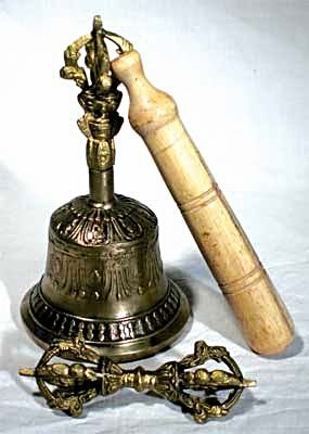 Brass Dripu & Dorje Altar Bell