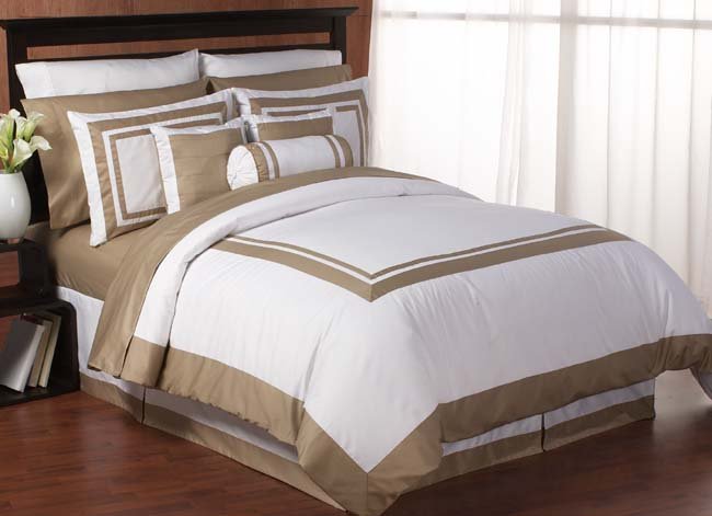 7 pc QUEEN SIZE BEDDING HOTEL DUVET COMFORTER COVER SET item#3