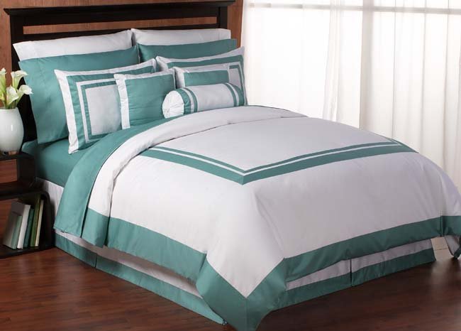 7 pc KING SIZE BEDDING HOTEL DUVET COMFORTER COVER SET item#1