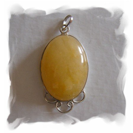 Hessonite Garnet Pendant