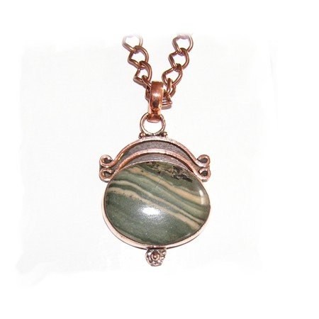 Banded Tsavorite Pendant