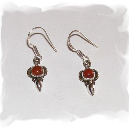 Red Onyx Earrings