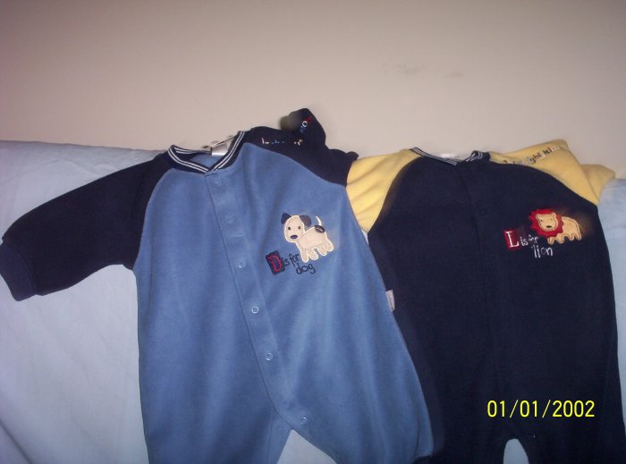 boys Set of Carters one piece outfits