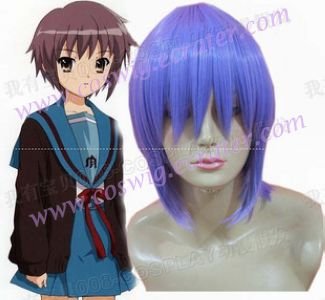 Suzumiya Haruhi no Yuutsu Nagato Yuki Cosplay Wig