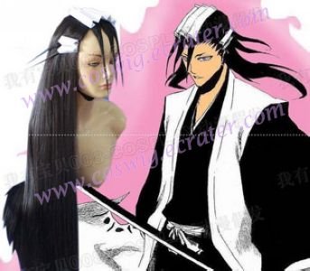 Bleach 6th Division Captain Kuchiki Byakuya Cosplay wig
