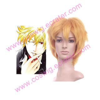Gintama KitarÅ Golden 35cm Anime Nylon Halloween Cosplay wig