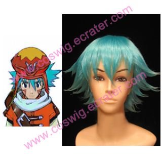Hack G.U Azure Kite Blue Halloween Cosplay wig