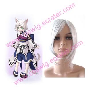 Hiiro No Kakera short white Halloween Cosplay wig